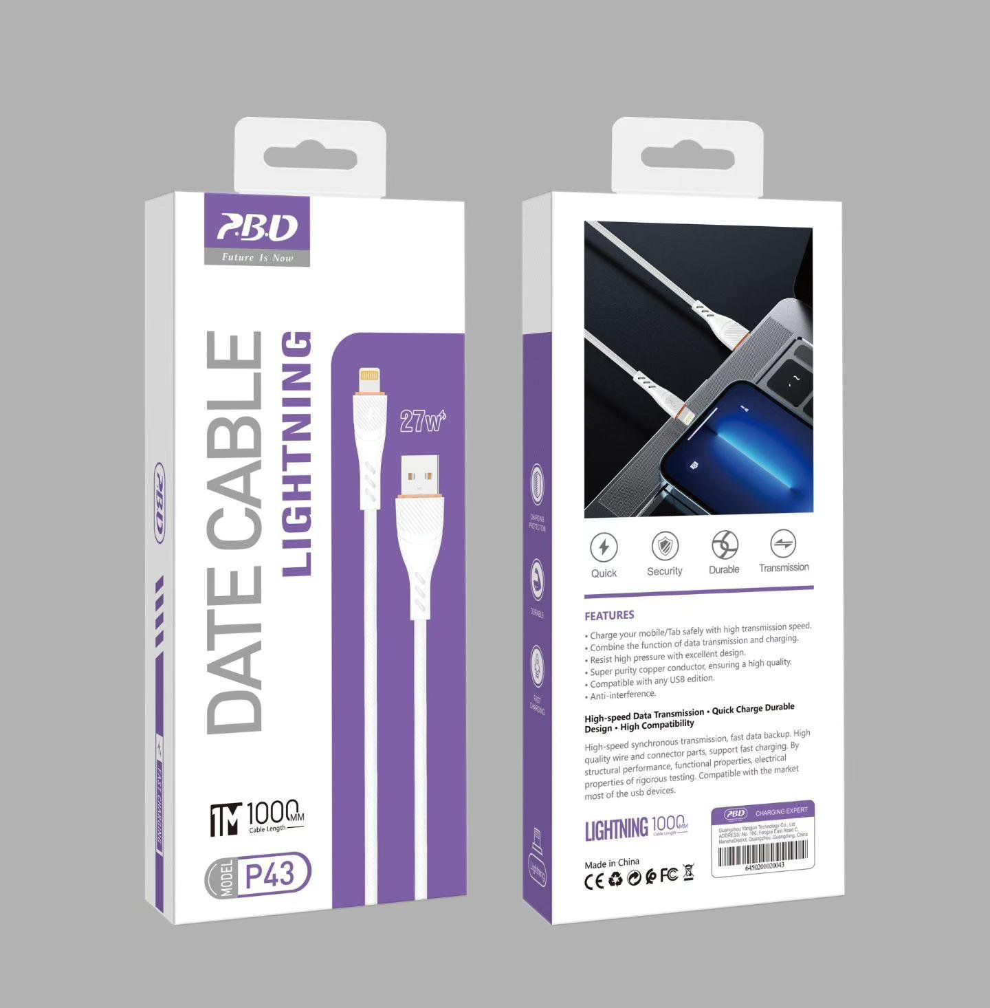 Lightning Cable – 27W Quick Charging & High-Speed Data Transfer Lightning Cable – 27W Quick Charging & High-Speed Data Transfer